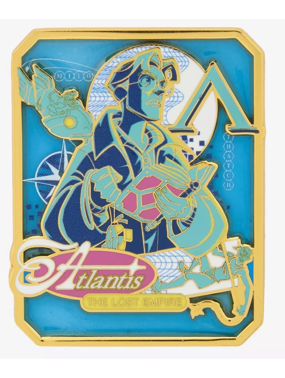 Disney Atlantis: The Lost Empire Milo Stained Glass Enamel Pin